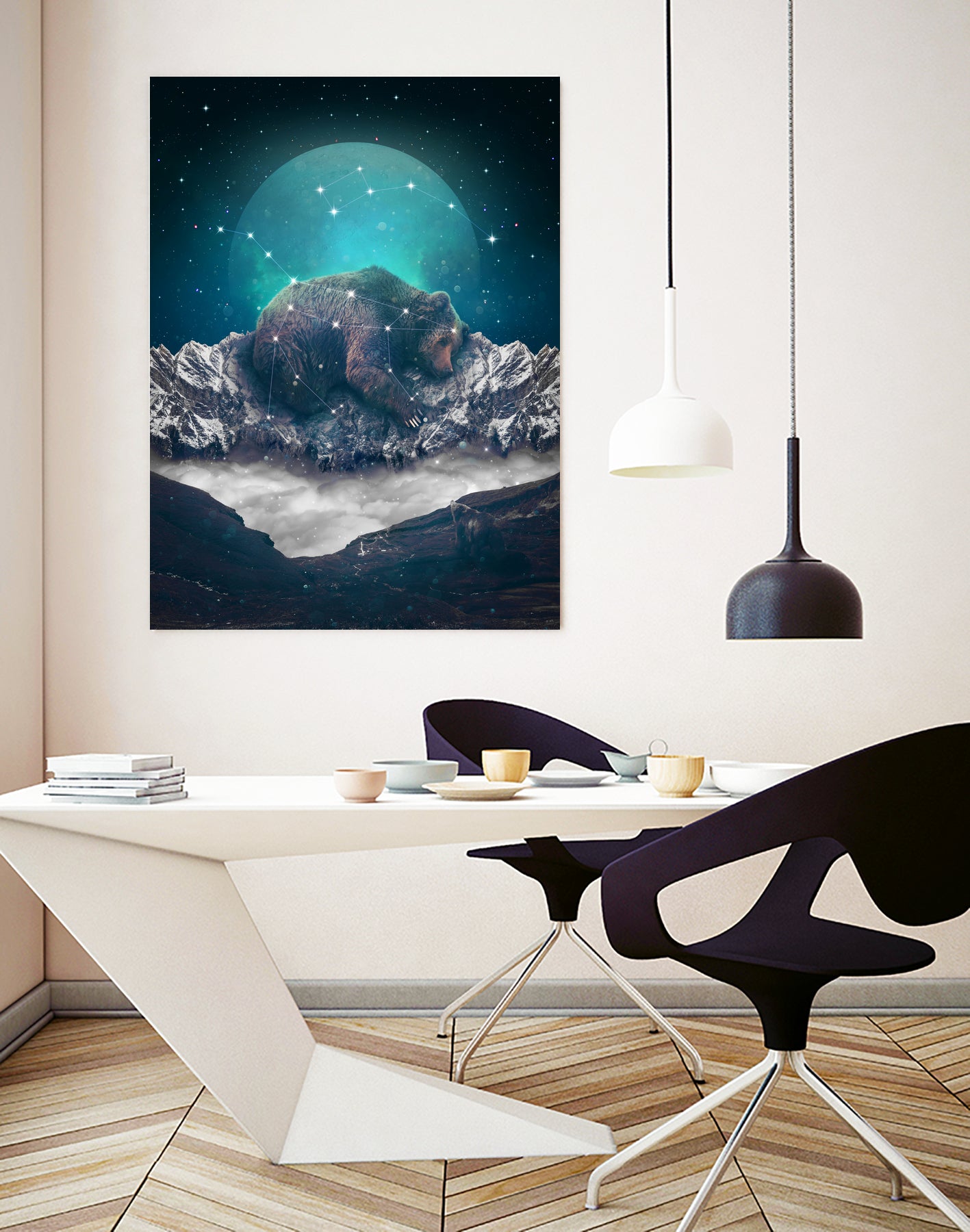 Under the Stars (Ursa Major) by Soaring Anchor on GIANT ART - blue photo illustration