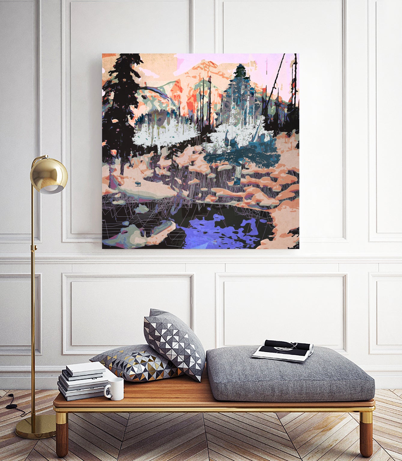 End Of The LIne by Jamison Gish on GIANT ART - blue digital painting