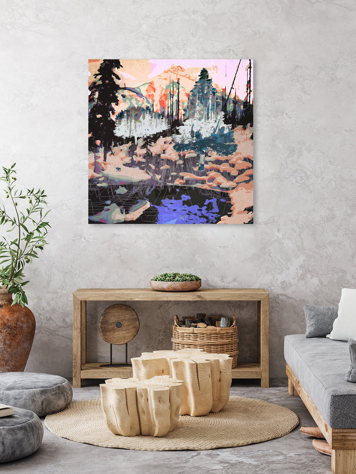 End Of The LIne by Jamison Gish on GIANT ART - blue digital painting