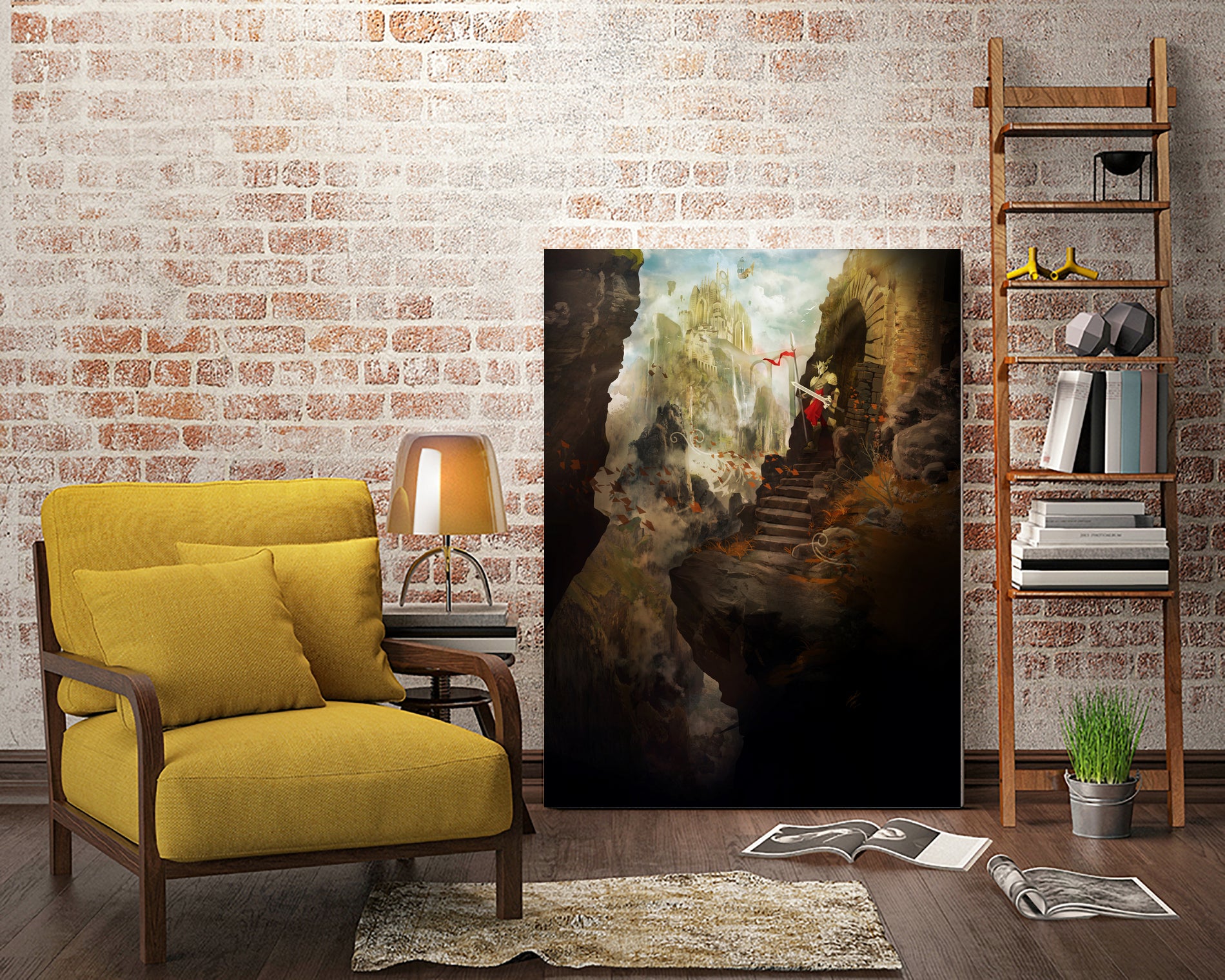 The Empire by Jonathan Lam on GIANT ART - yellow digital painting