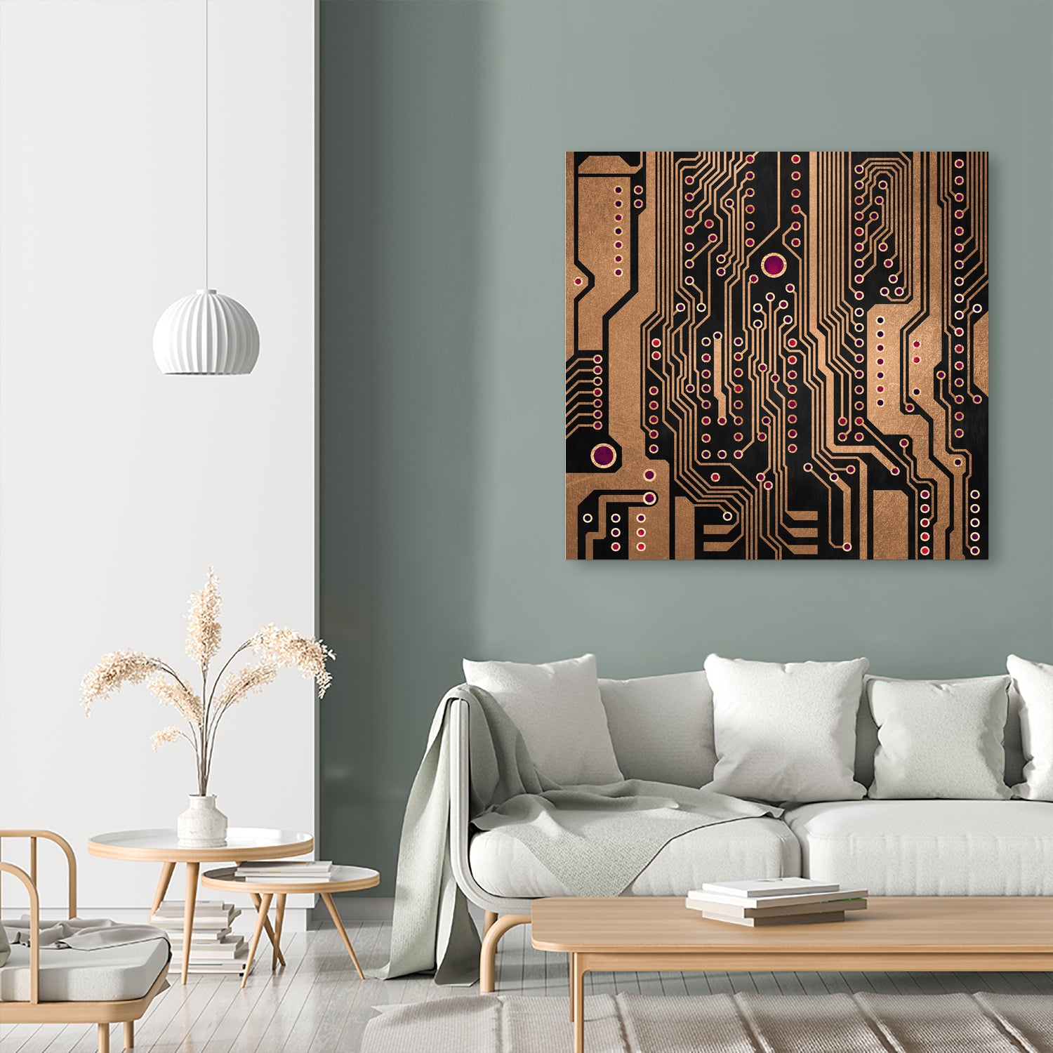 PCB / Version 3 by Elisabeth Fredriksson on GIANT ART - yellow digital painting