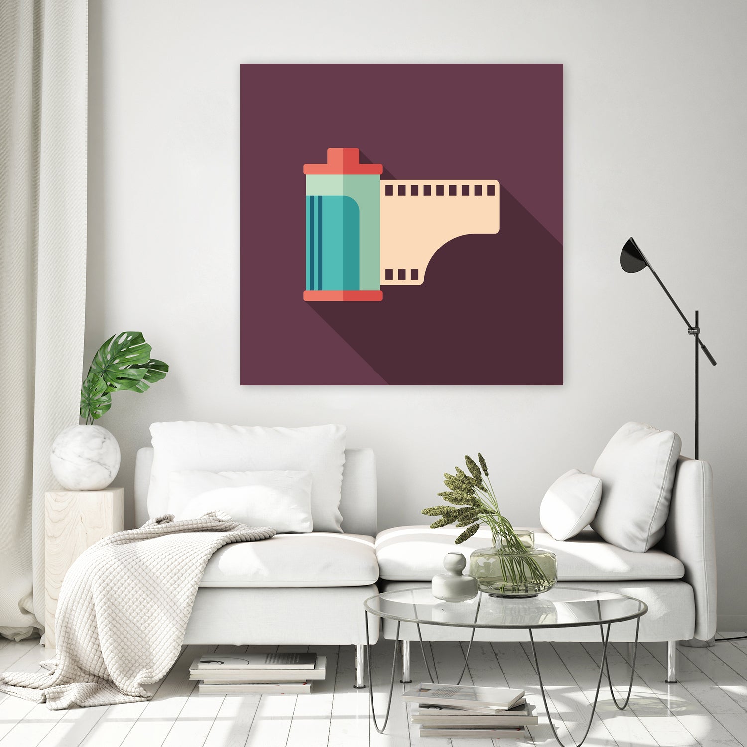 Camera Film Roll by Yury Velikanov on GIANT ART - white vector illustration