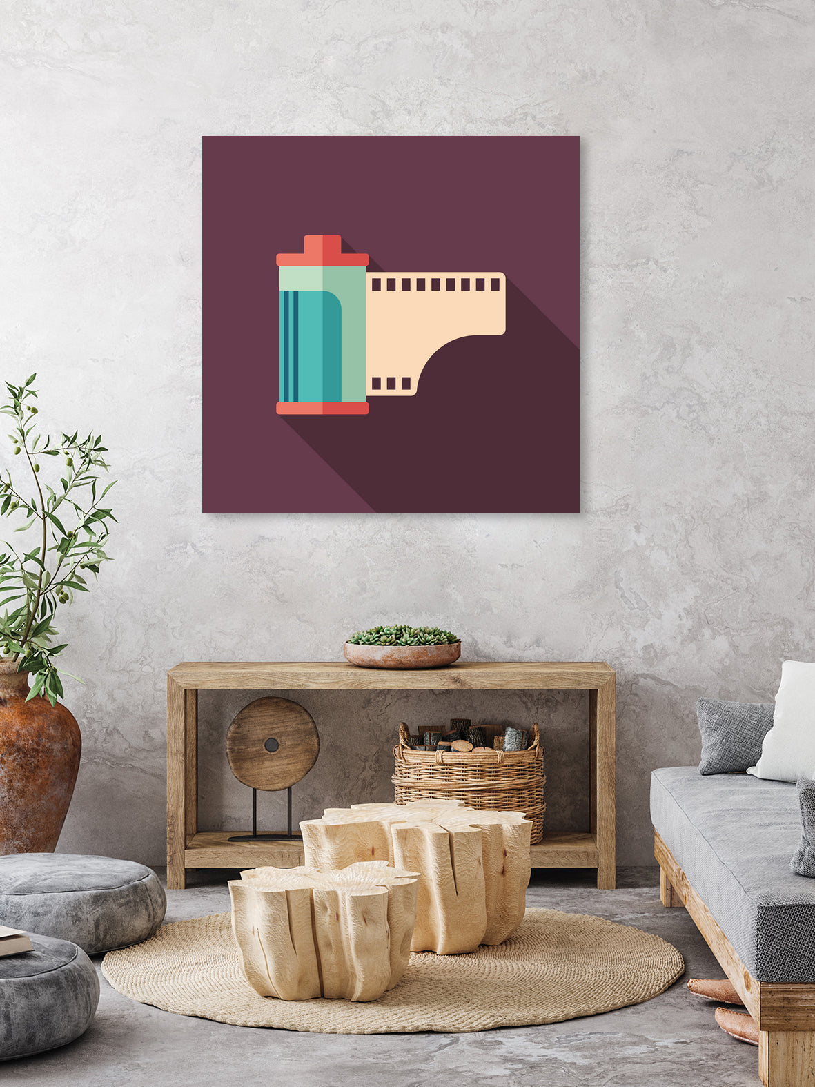 Camera Film Roll by Yury Velikanov on GIANT ART - white vector illustration