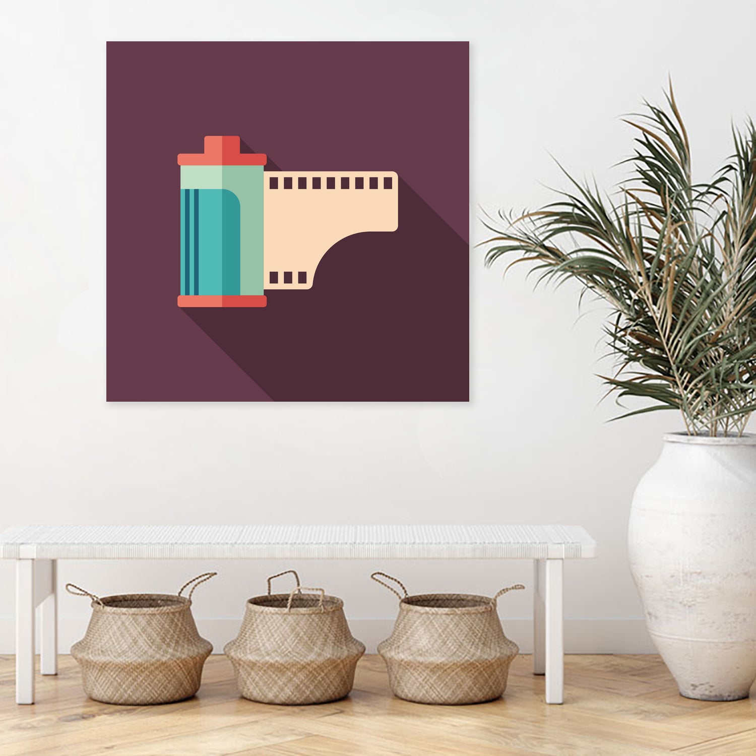 Camera Film Roll by Yury Velikanov on GIANT ART - white vector illustration