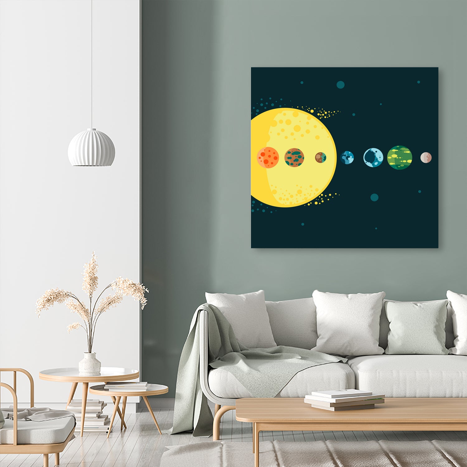 Trappist System by Alessandra Gagliano on GIANT ART - blue vector illustration