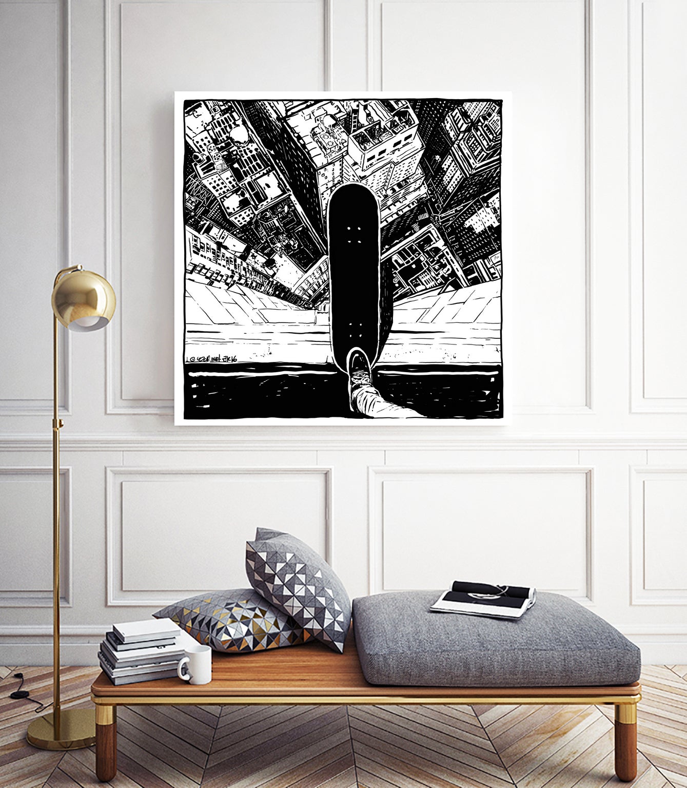 drop down by Fetrik Vilius on GIANT ART - white digital drawing