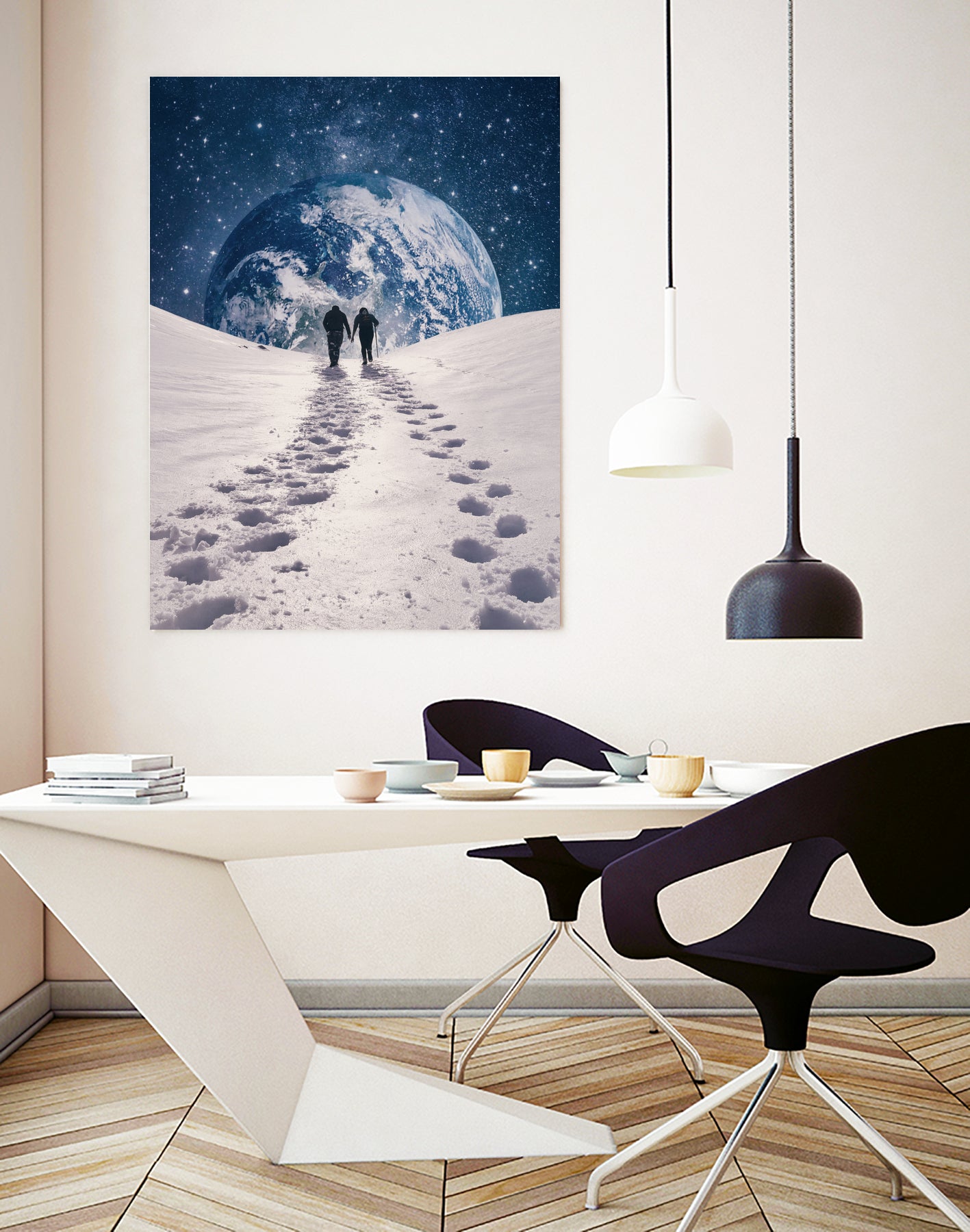 Pale Blue Dot by Enkel Dika on GIANT ART - blue photo manipulation