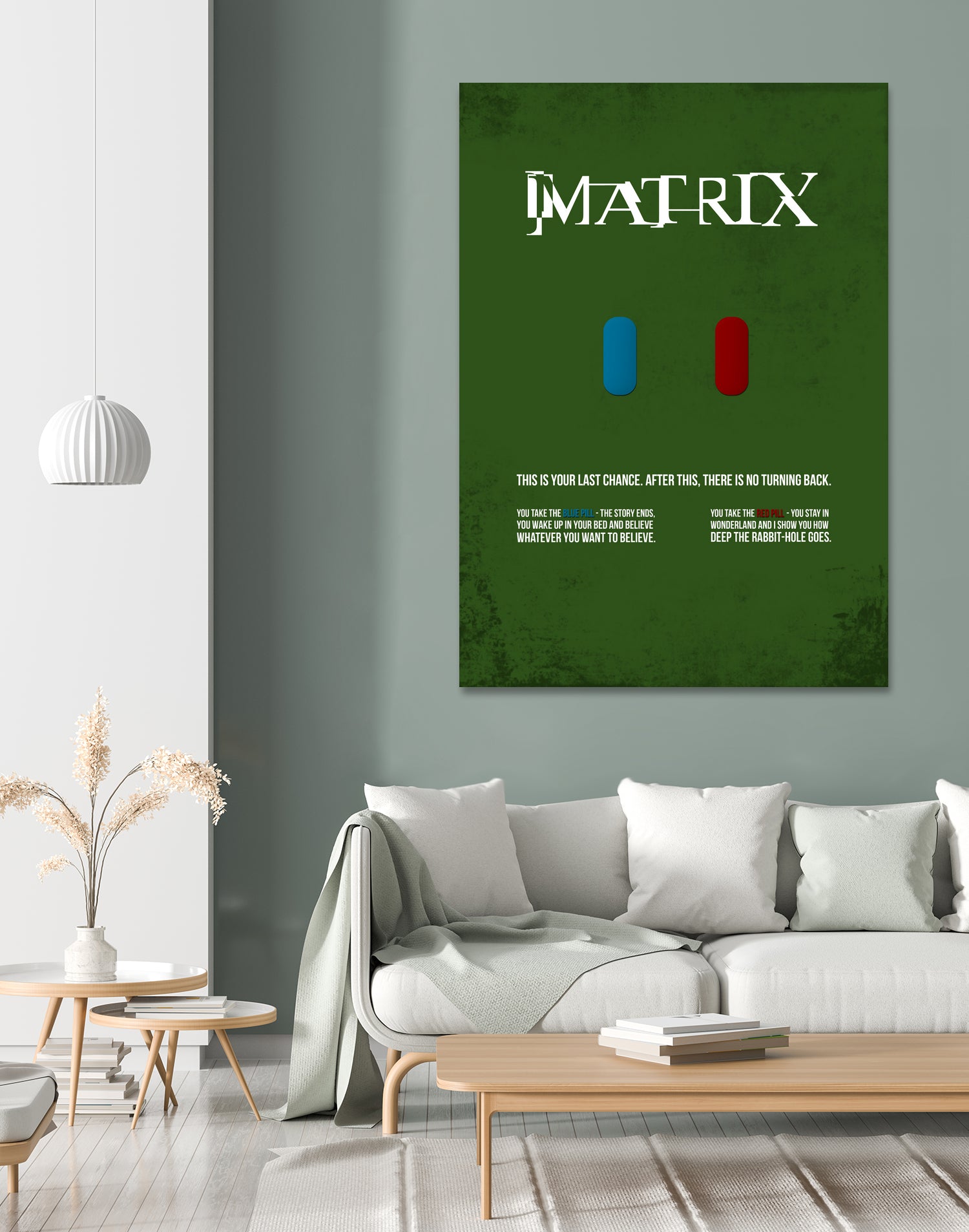 Matrix - minimal movie poster by HDMI 2K on GIANT ART - green typography
