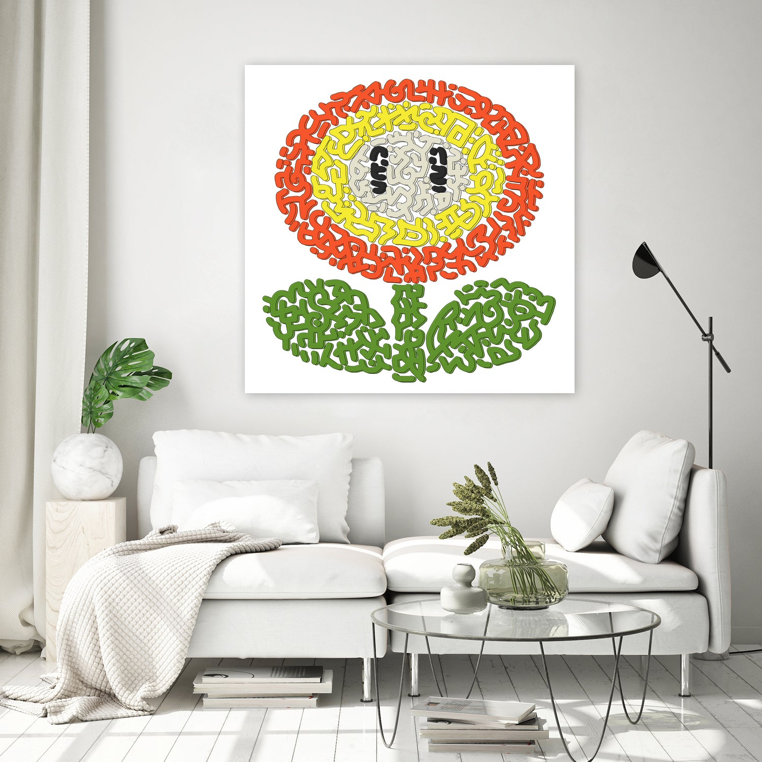 Mario's Flower of Fire by Caroline BESSIERES on GIANT ART - orange game design