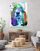 Basset Hound by Daniel Janda on GIANT ART - black digital painting