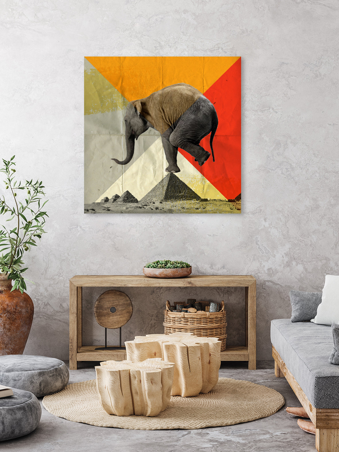 Balance of the Pyramids by Vin Zzep on GIANT ART - white photo illustration