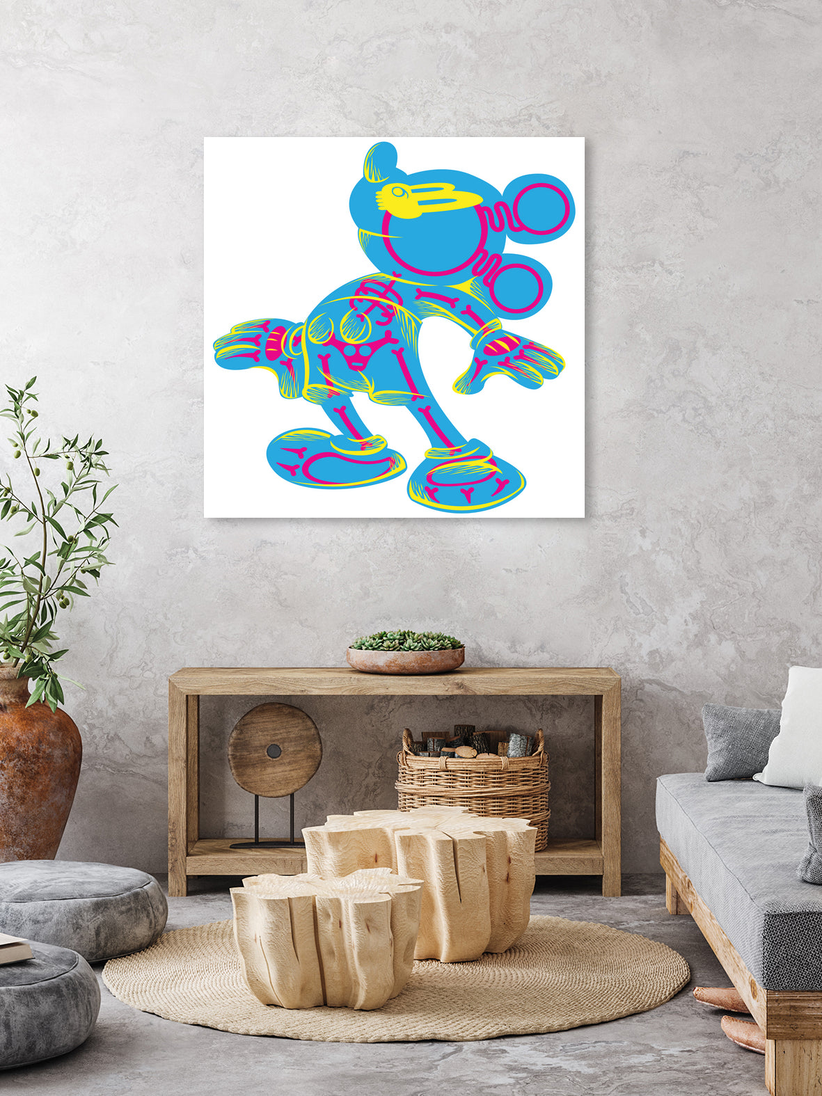 Dipopai - What's up there? by Neo Dhlamini on GIANT ART - blue vector illustration