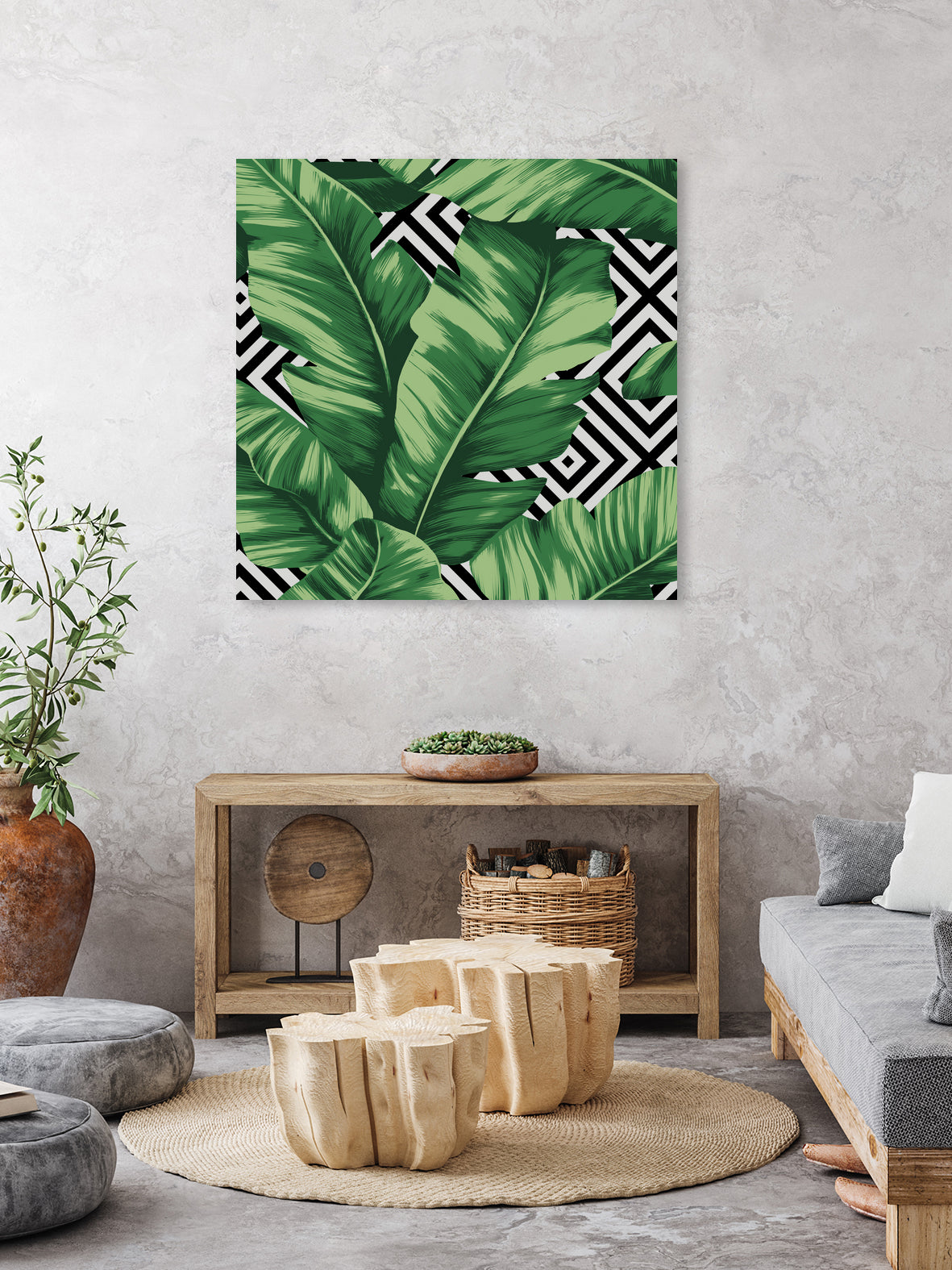 Banana leaf by Paola Morpheus on GIANT ART - green digital painting