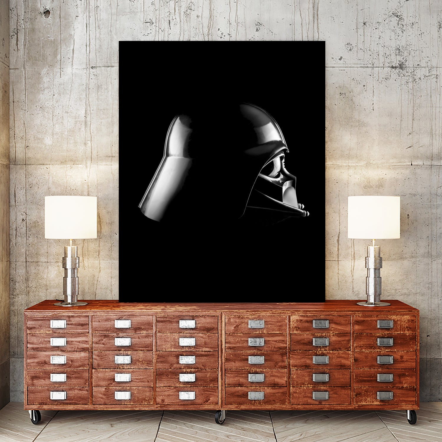 Dark Side - Vader by Paul Hollingworth on GIANT ART - black photo illustration