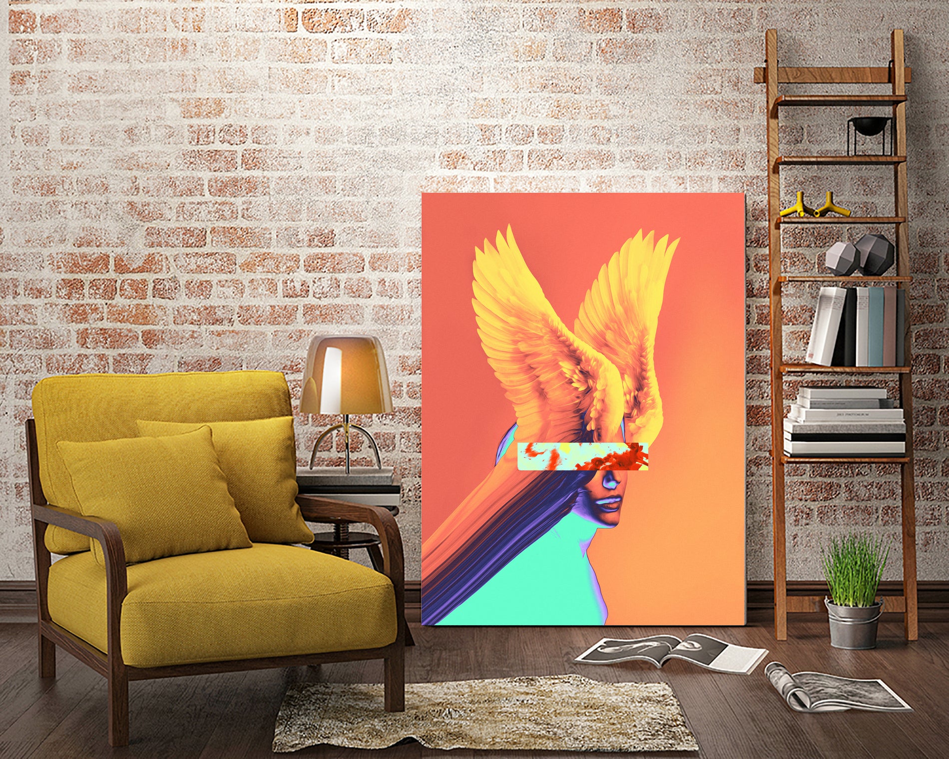 Chogo by Dorian Legret on GIANT ART - orange photo manipulation