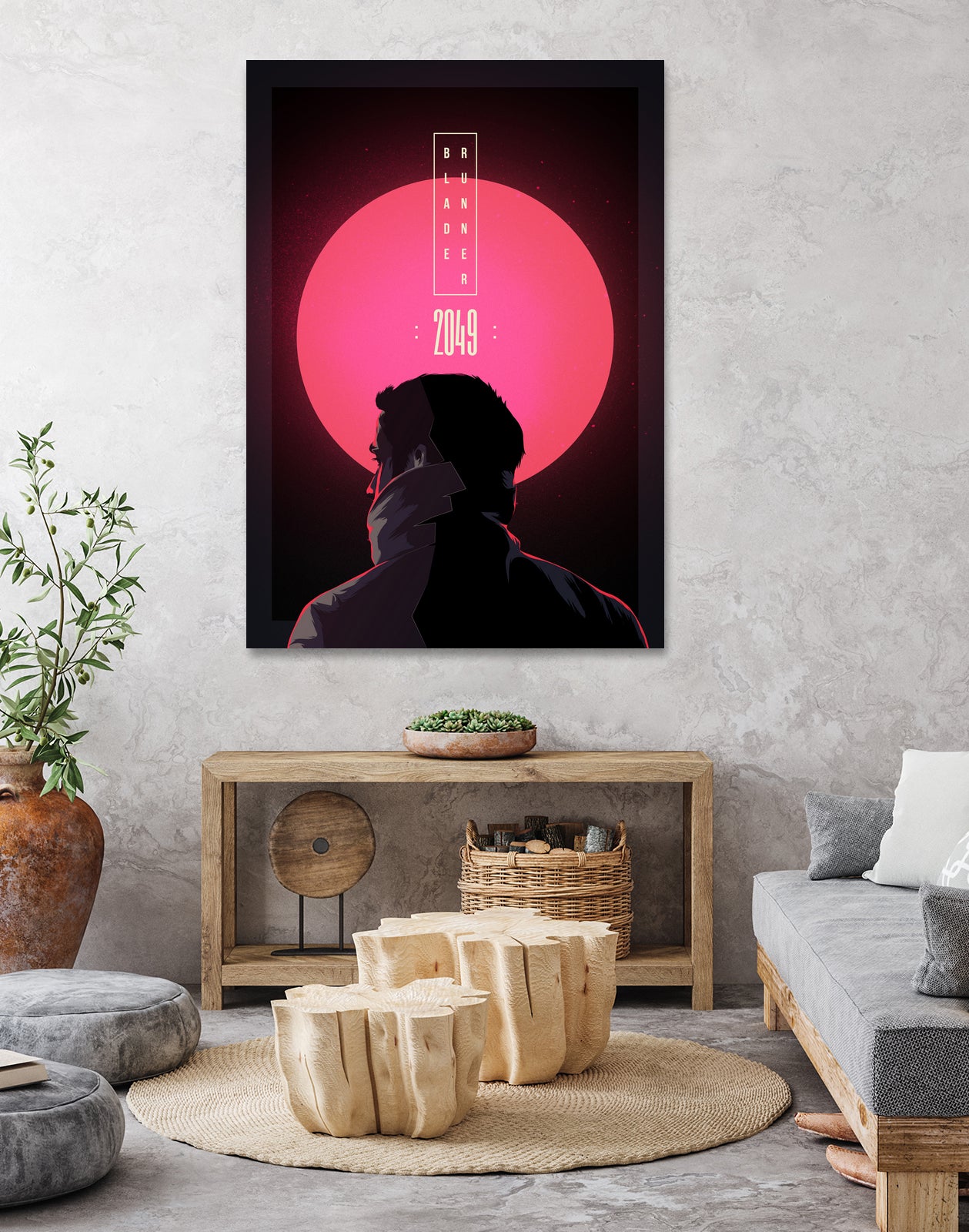 Blade Runner 2049 by Tibor Lovas on GIANT ART - pink digital painting