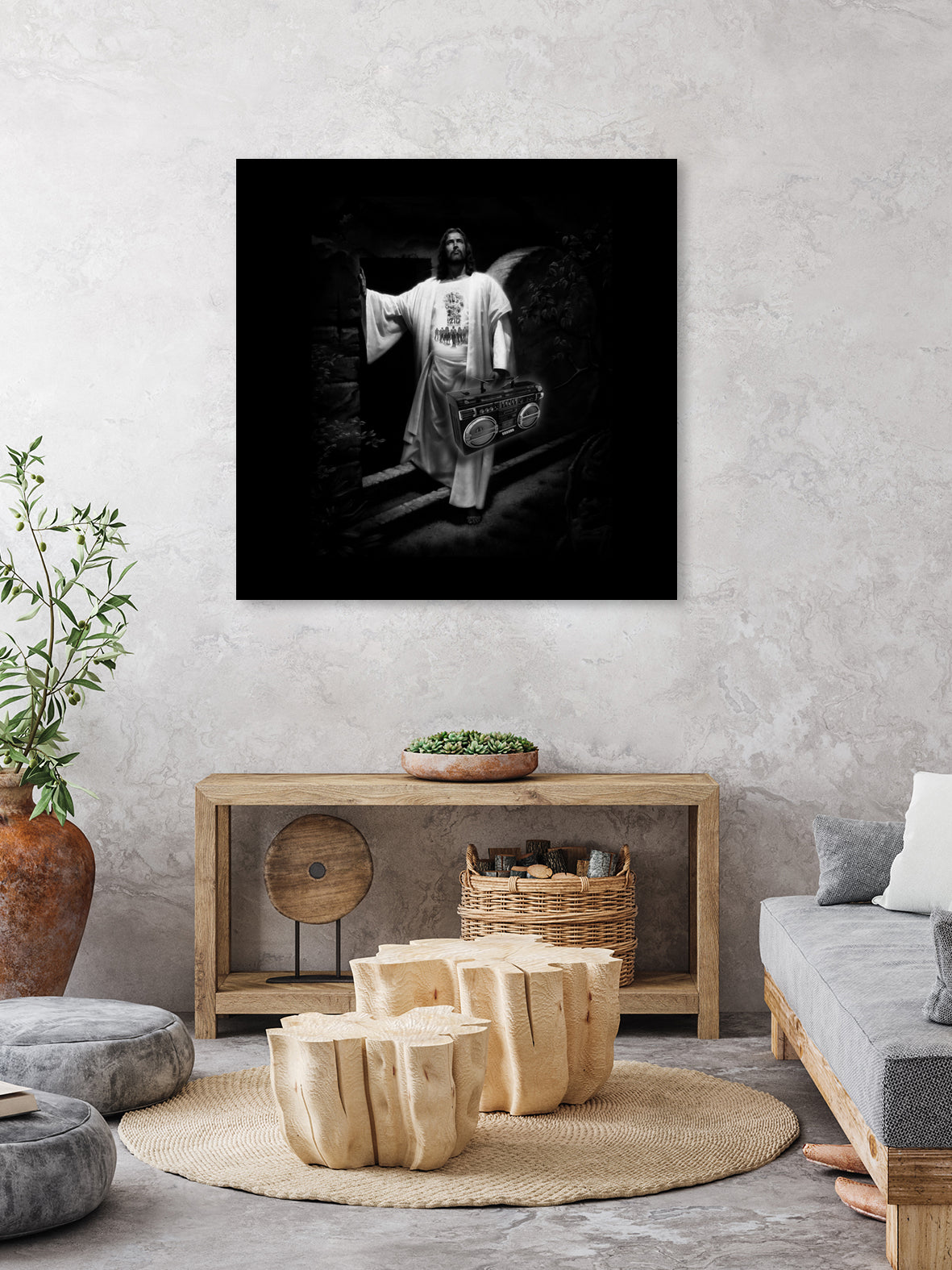 Resurrection (Boom Box Edition) by Ziggy Christenson on GIANT ART - black digital painting