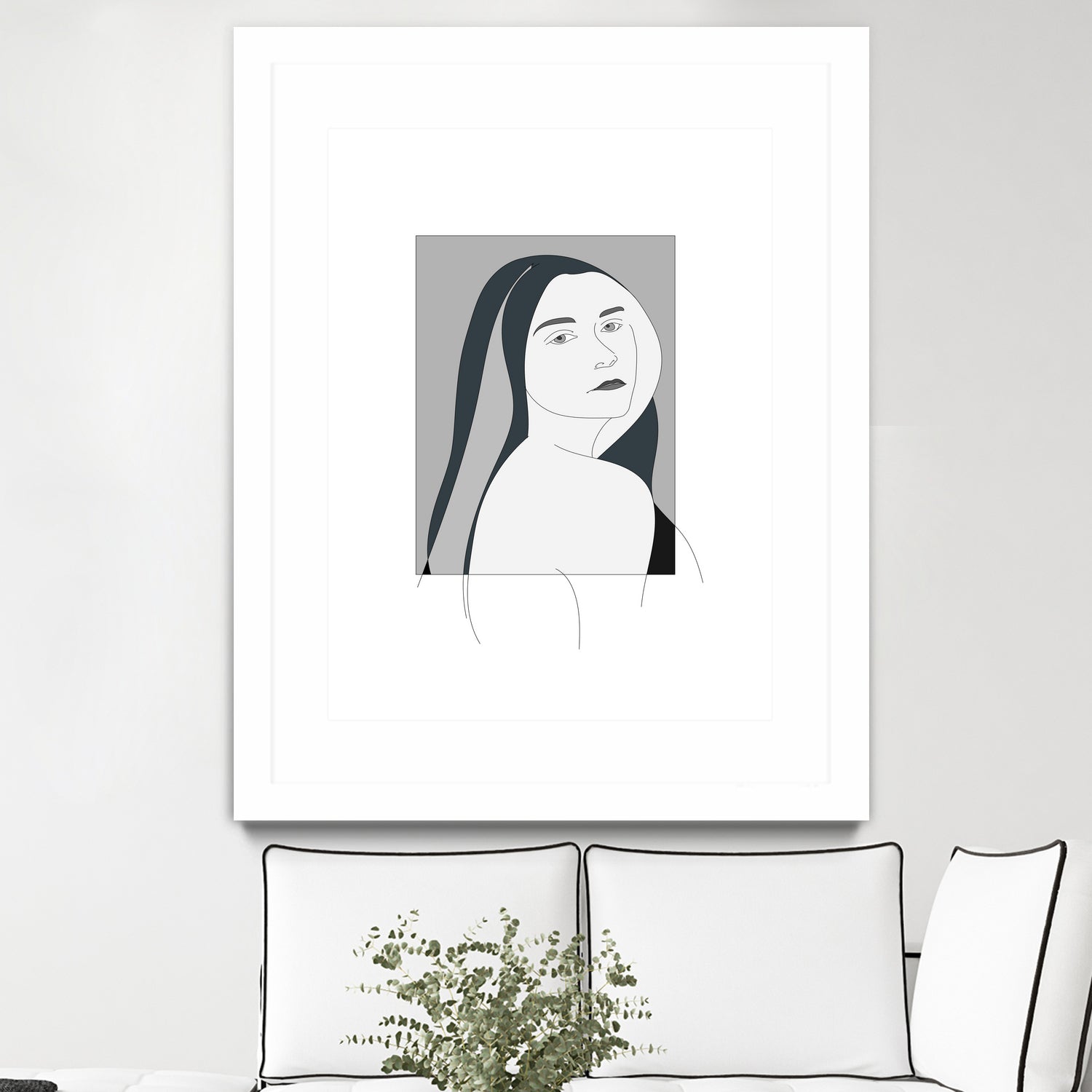 Monochrome Eve by Iri Kirova on GIANT ART - gray character design