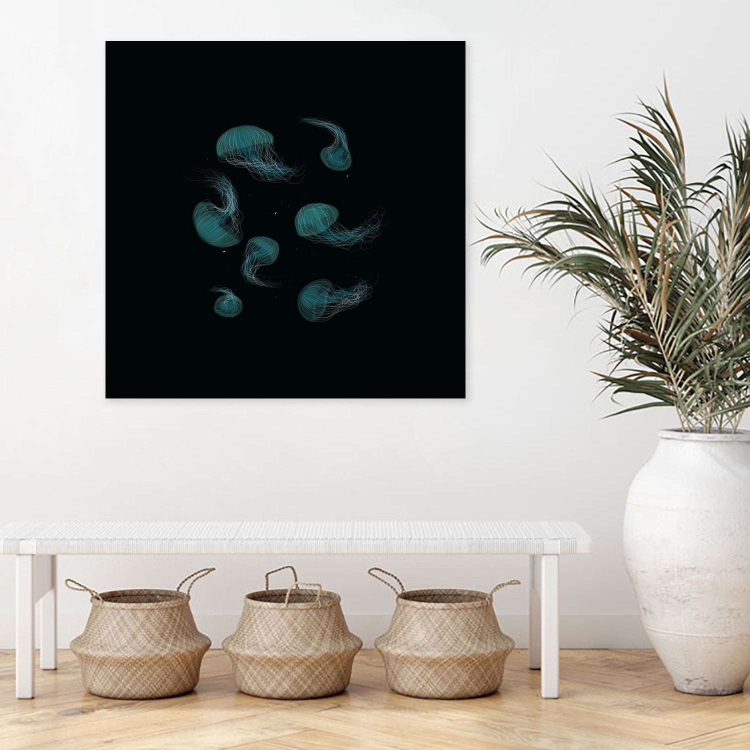 Jellyfish Ballet by ursulla Pinon on GIANT ART - black digital drawing
