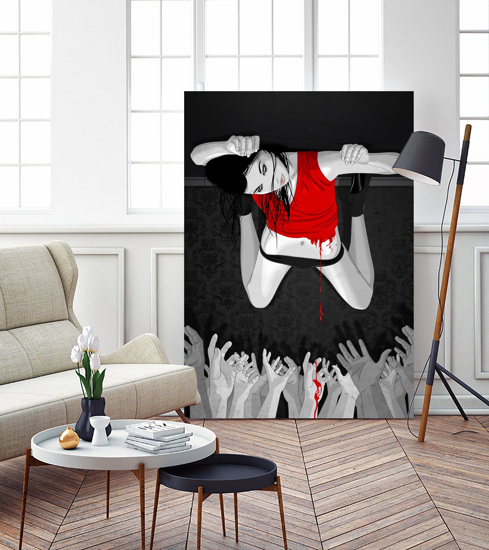 Every Angel Is Terror by Vassilis Dimitros on GIANT ART - black digital painting
