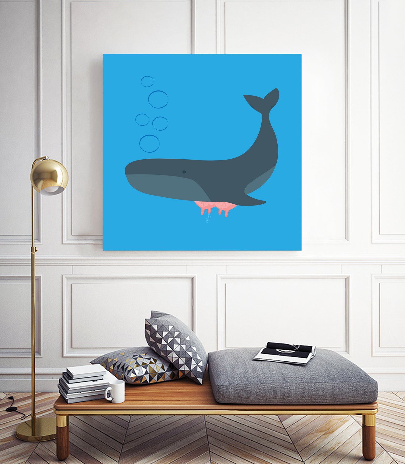 Whale Udder by Ryan Foster on GIANT ART - blue digital drawing