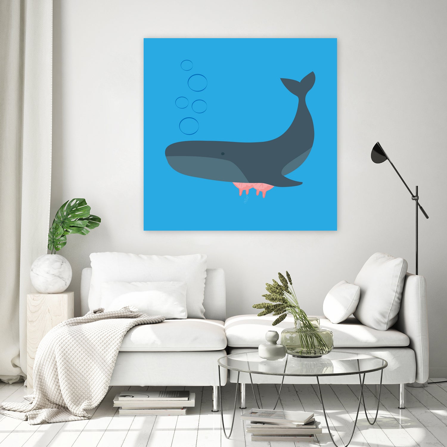 Whale Udder by Ryan Foster on GIANT ART - blue digital drawing
