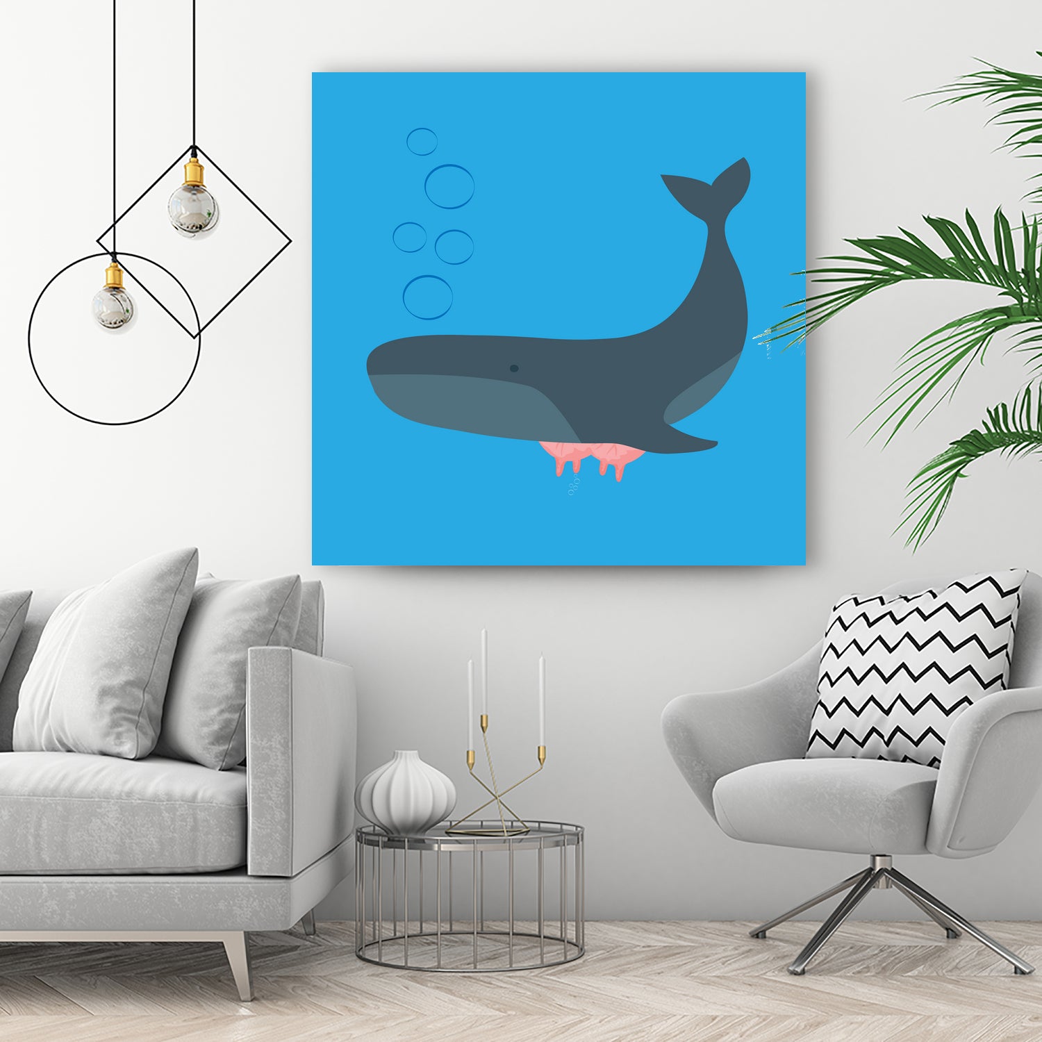 Whale Udder by Ryan Foster on GIANT ART - blue digital drawing