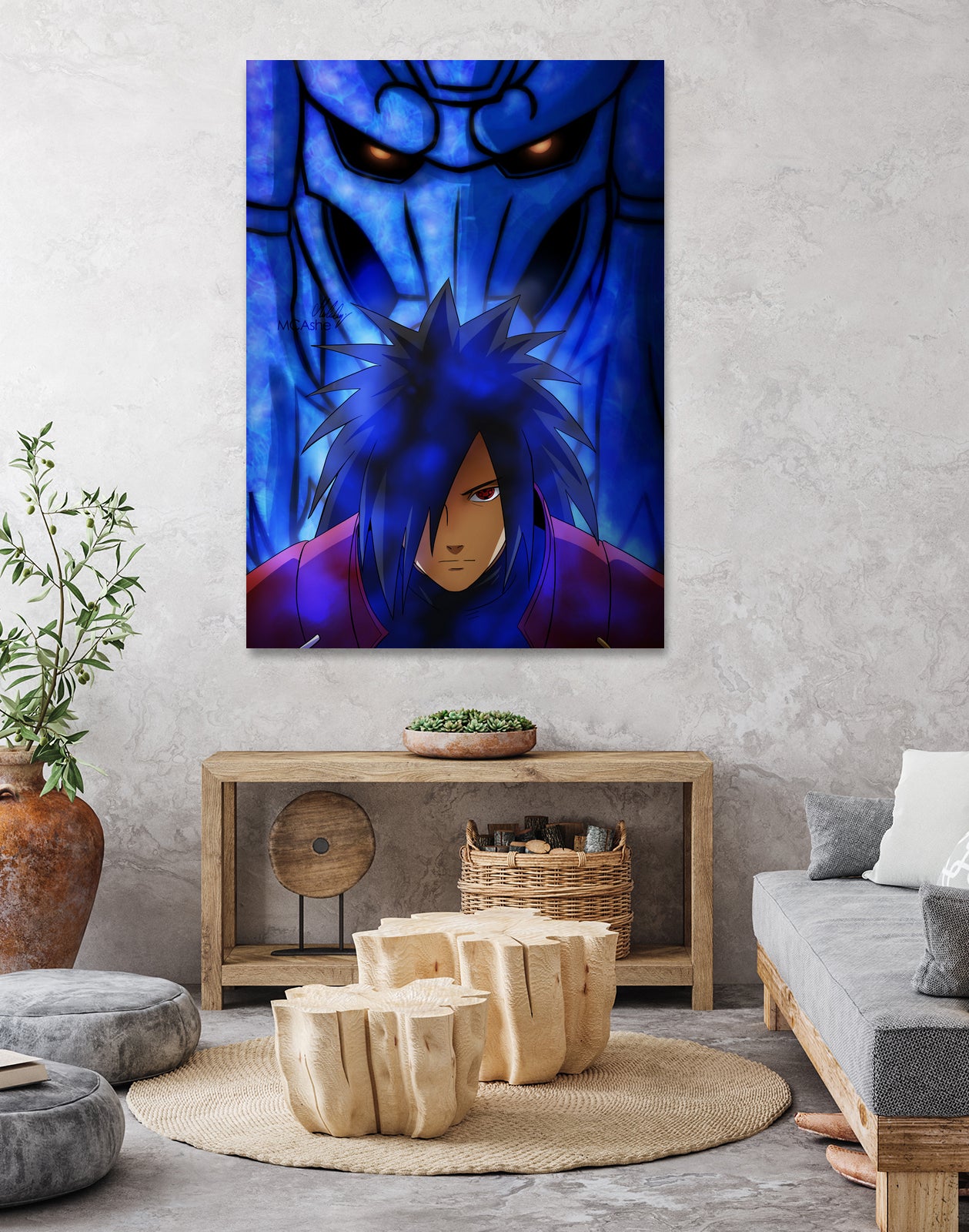 susanoo madara by MCAshe 24 on GIANT ART - blue character design