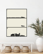 Back to the Future Trilogy - Beige by Finlay McNevin on GIANT ART - black digital drawing