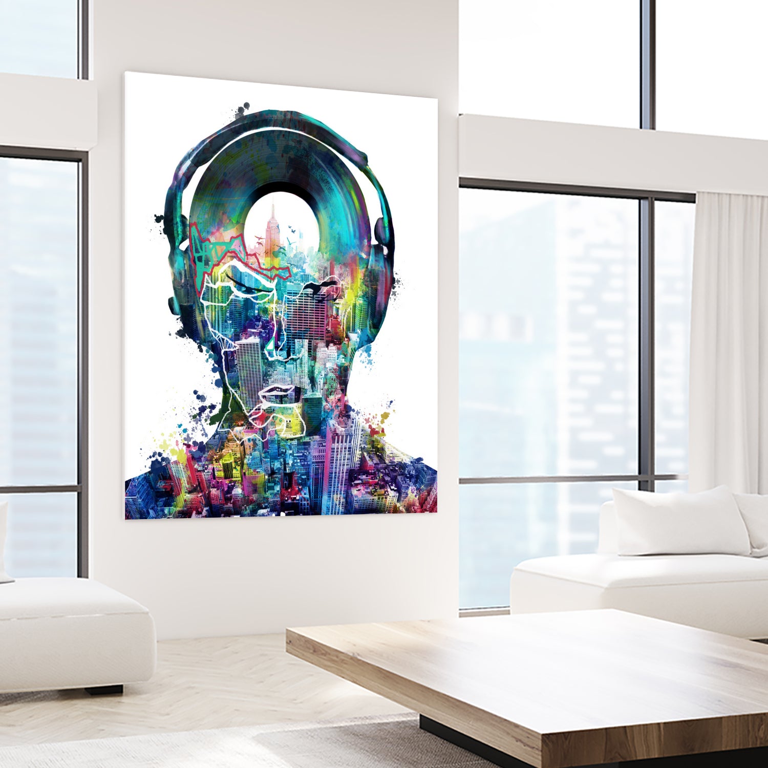 new york city sound colorful by Bekim Mehovic on GIANT ART - white digital painting