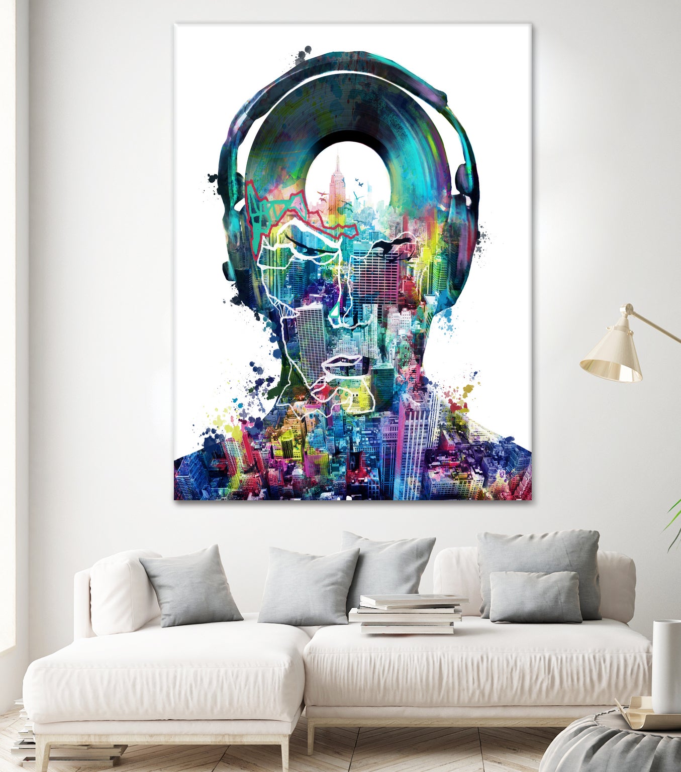new york city sound colorful by Bekim Mehovic on GIANT ART - white digital painting