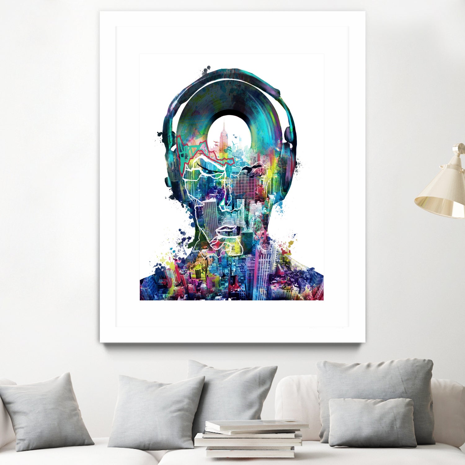 new york city sound colorful by Bekim Mehovic on GIANT ART - white digital painting