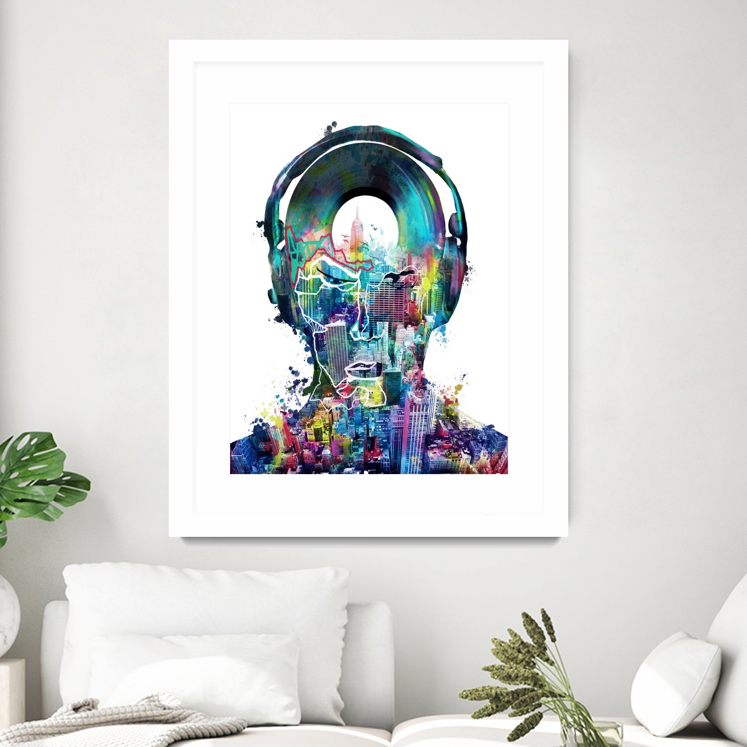 new york city sound colorful by Bekim Mehovic on GIANT ART - white digital painting