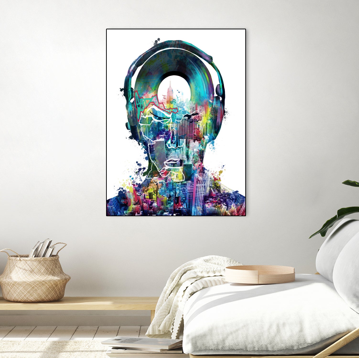 new york city sound colorful by Bekim Mehovic on GIANT ART - white digital painting
