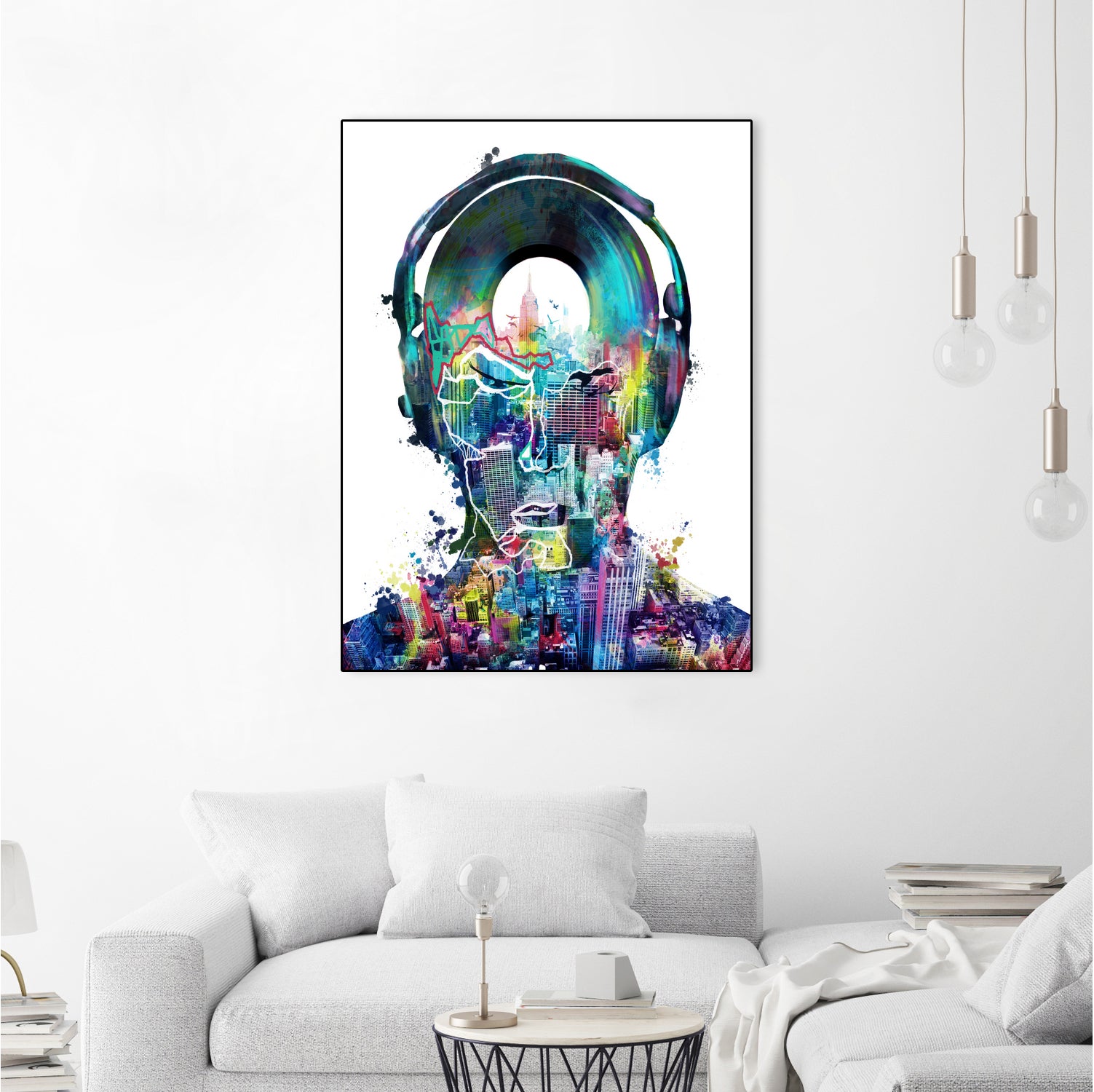 new york city sound colorful by Bekim Mehovic on GIANT ART - white digital painting