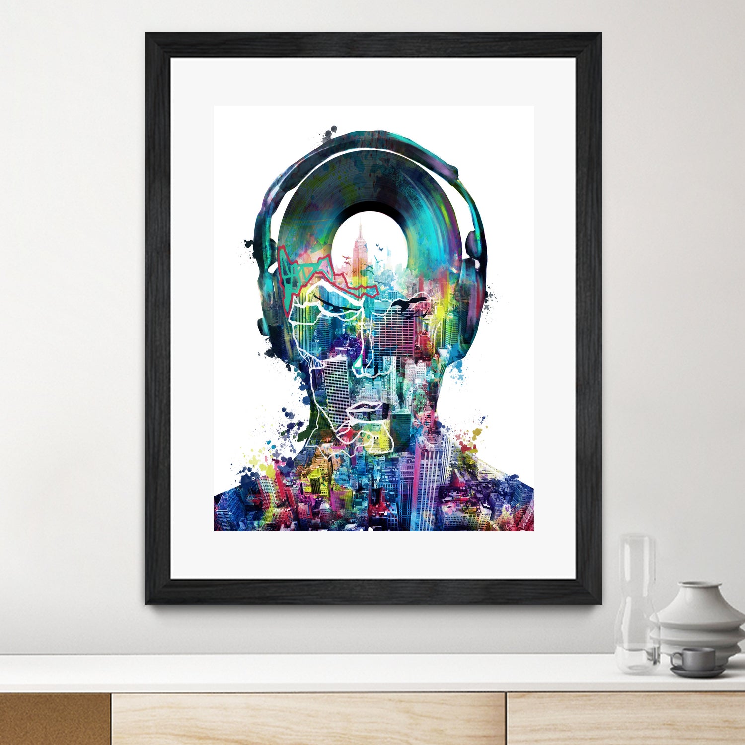 new york city sound colorful by Bekim Mehovic on GIANT ART - white digital painting