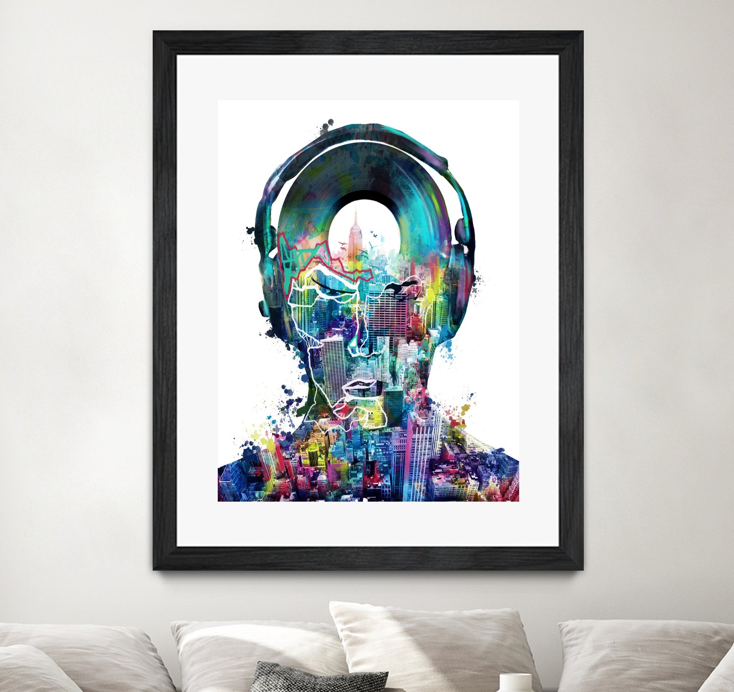 new york city sound colorful by Bekim Mehovic on GIANT ART - white digital painting