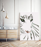 Tiger's Tranquility by Romina Lutz on GIANT ART - white digital painting