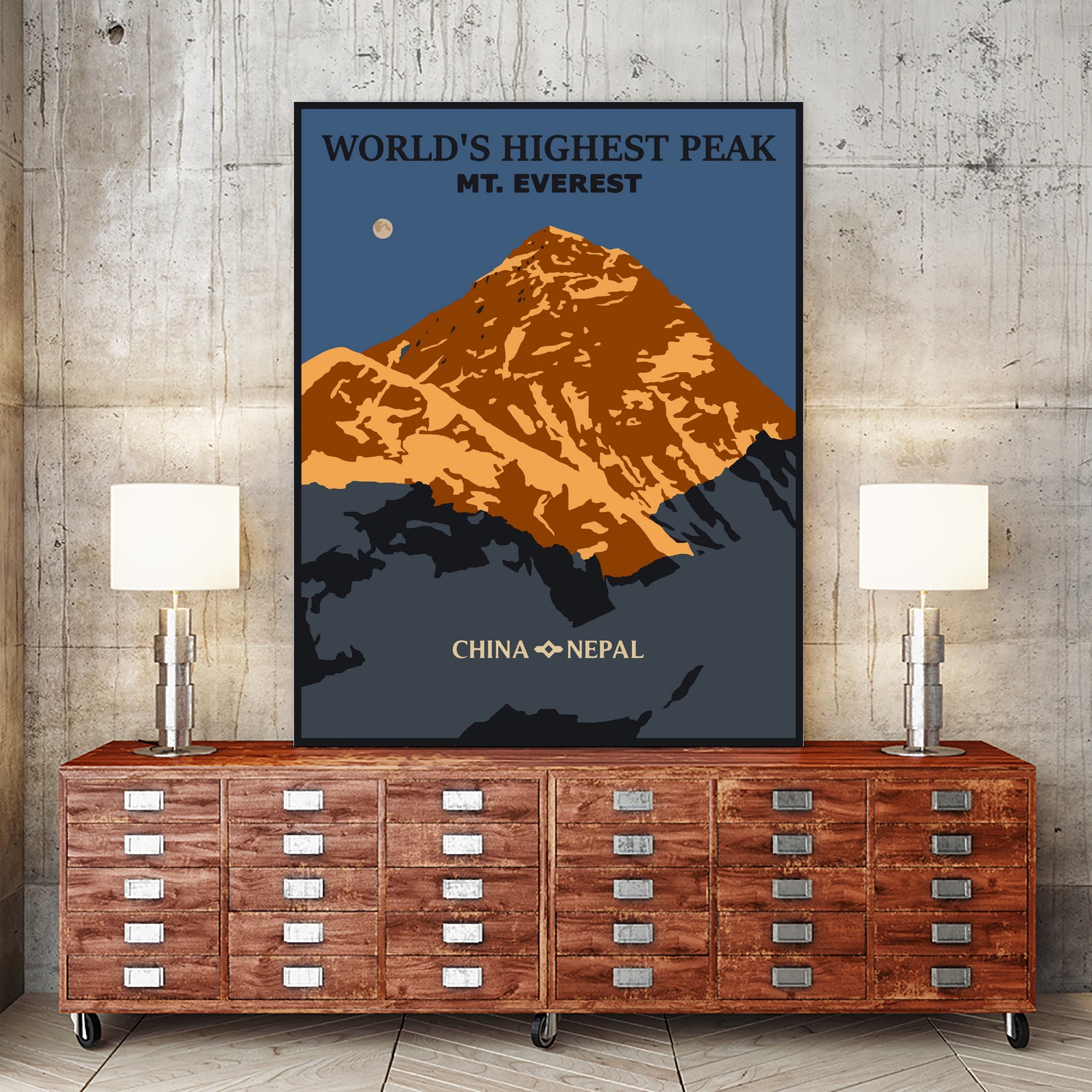 Everest by Sean Womack on GIANT ART - blue digital drawing