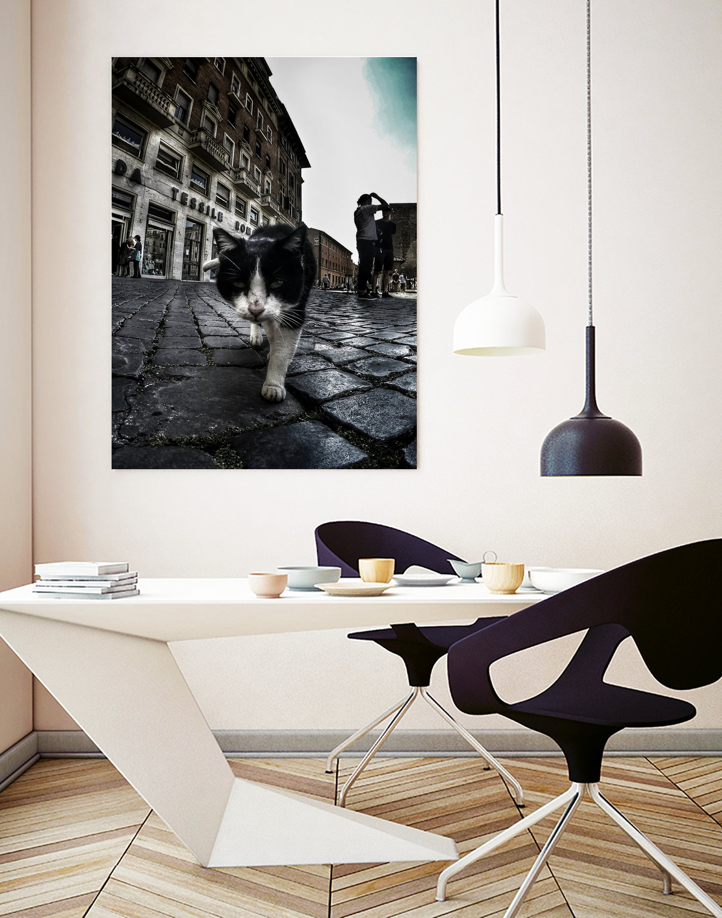 Street Cat by Nicklas Gustafsson on GIANT ART - black mixed media