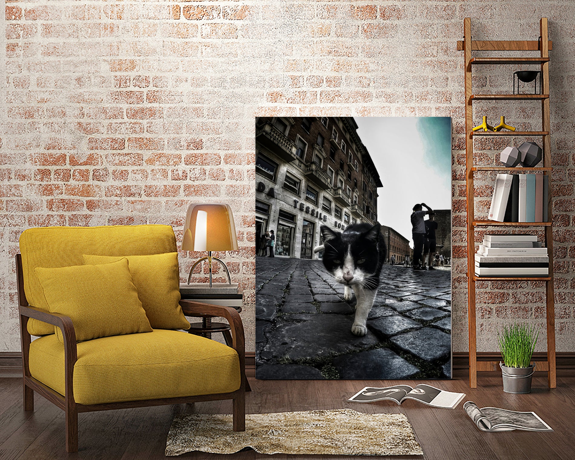 Street Cat by Nicklas Gustafsson on GIANT ART - black mixed media