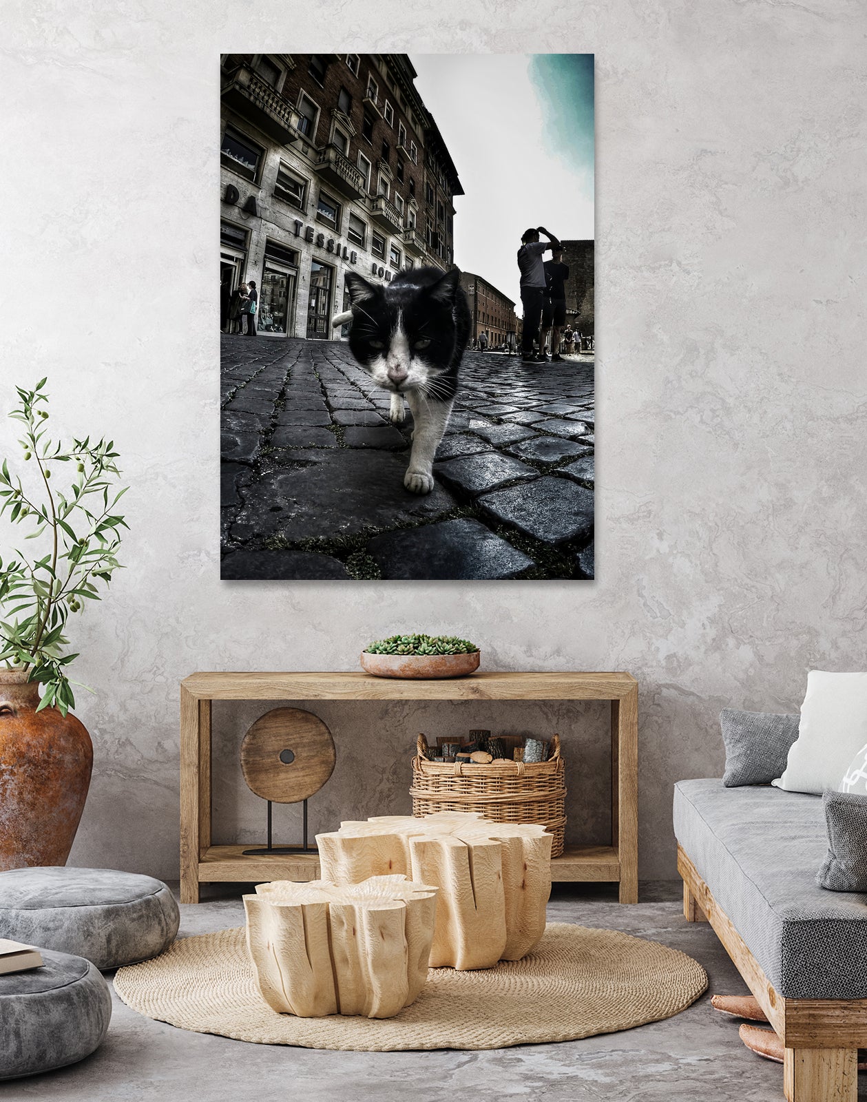 Street Cat by Nicklas Gustafsson on GIANT ART - black mixed media