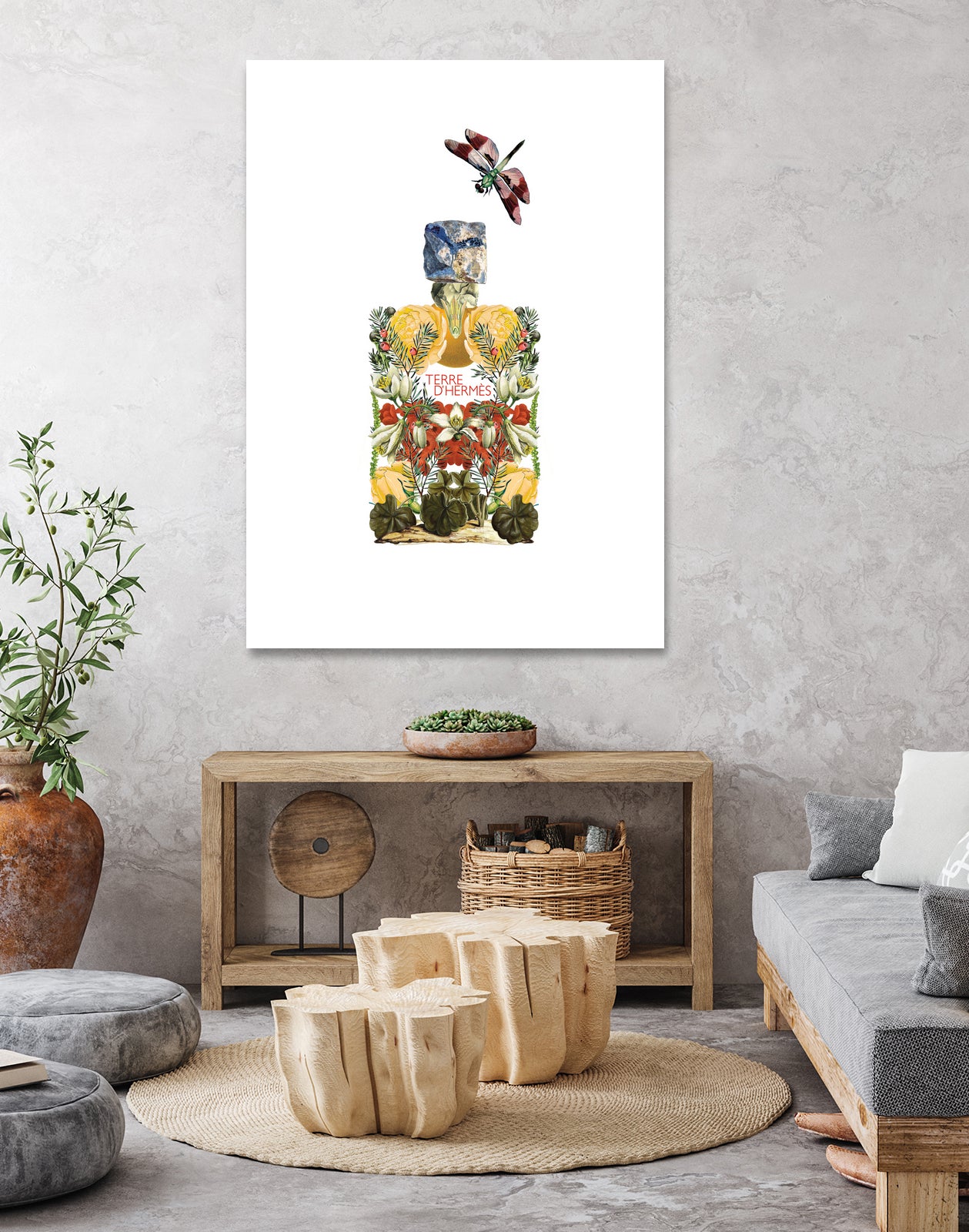 Terre d'Hermès by Sixto-Juan Zavala on GIANT ART - yellow mixed media