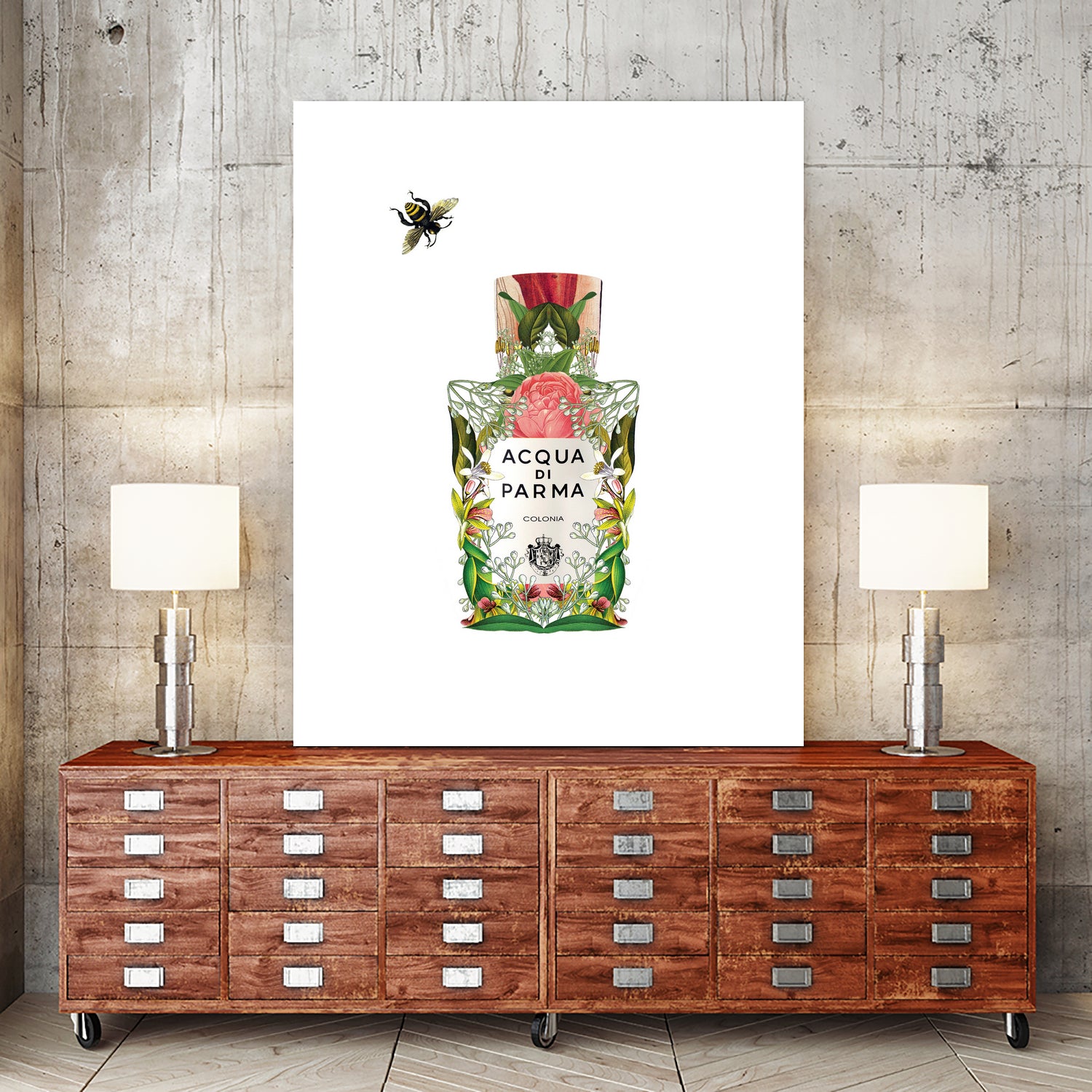 Acqua di Parma - Colonia by Sixto-Juan Zavala on GIANT ART - pink mixed media