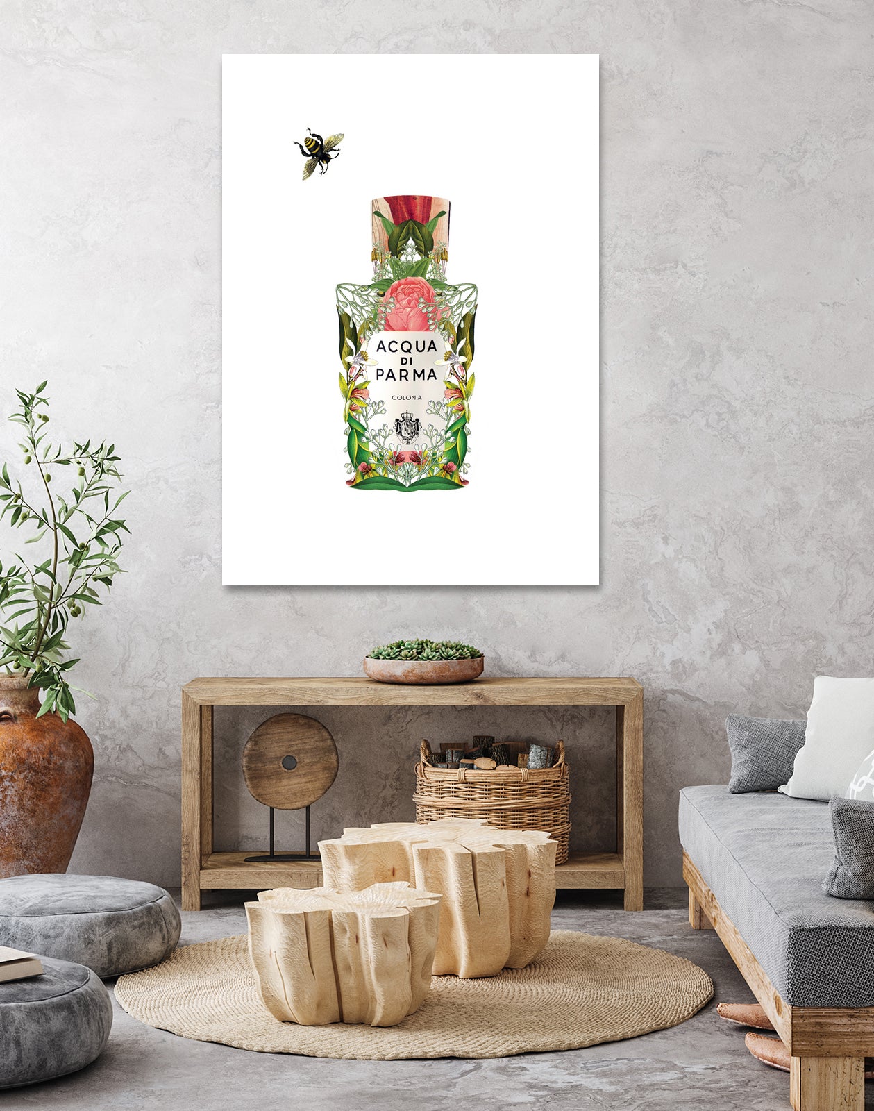 Acqua di Parma - Colonia by Sixto-Juan Zavala on GIANT ART - pink mixed media