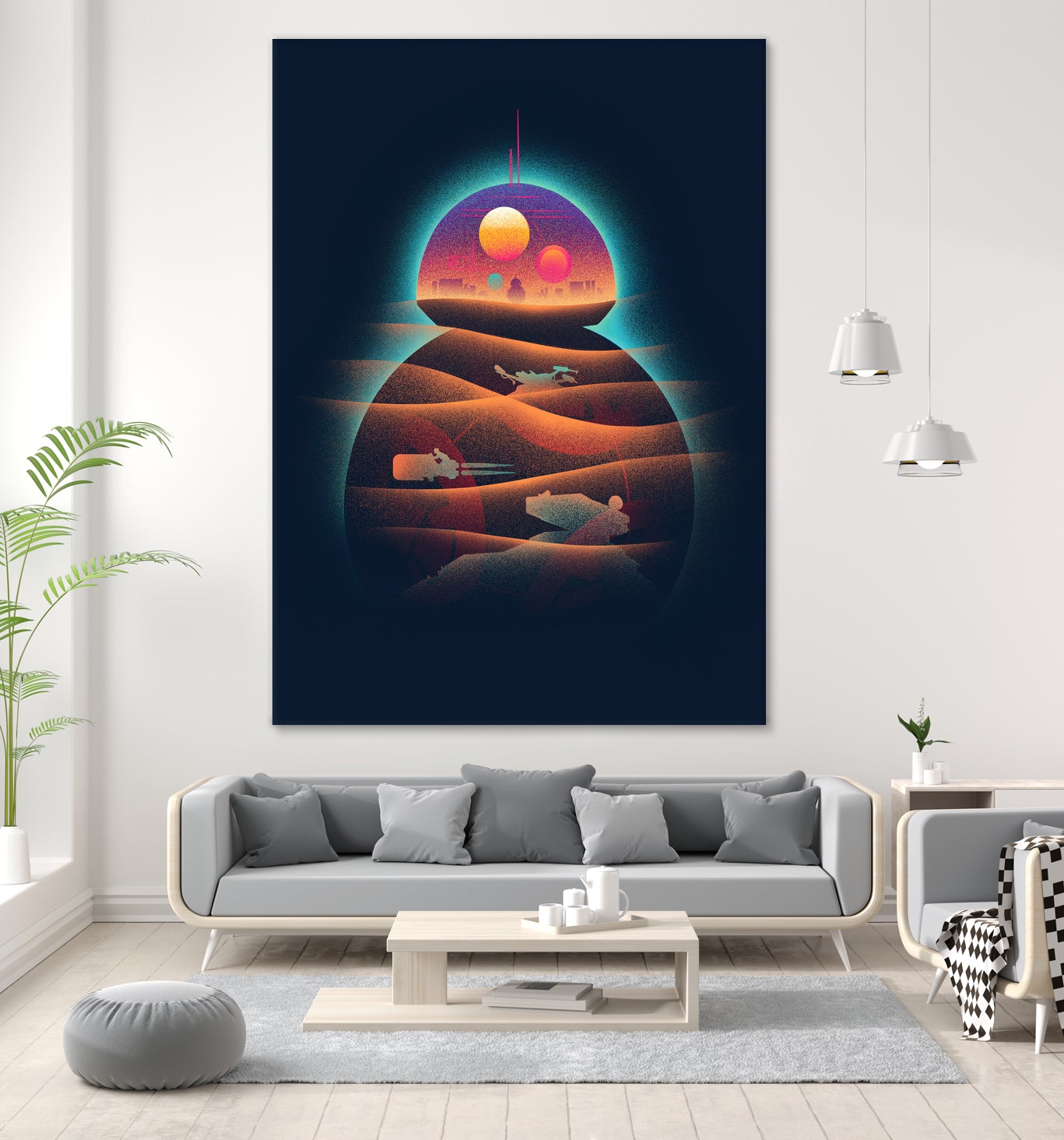 DROIDLAND by Victor Vercesi on GIANT ART - orange digital painting