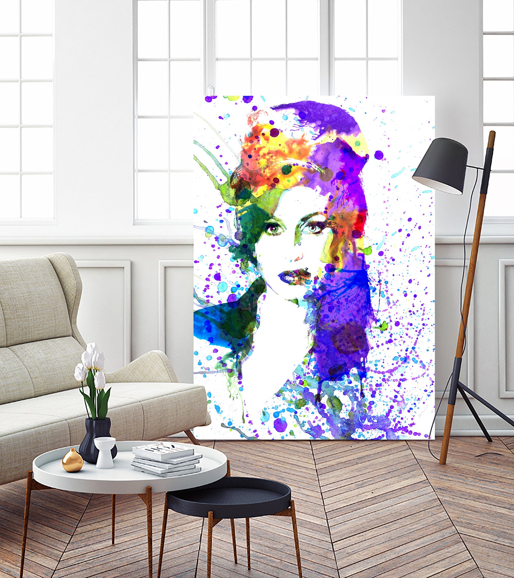 Amy Winehouse | watercolor by Dante Blacksmith on GIANT ART - fuchsia mixed media