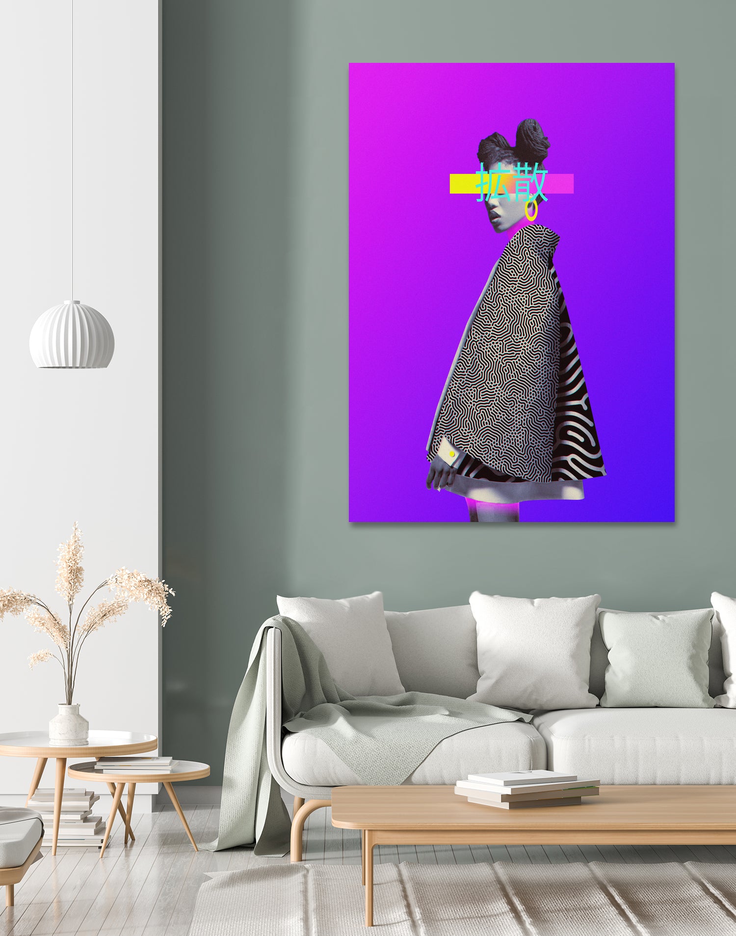 Diffusion by Dorian Legret on GIANT ART - fuchsia photo manipulation