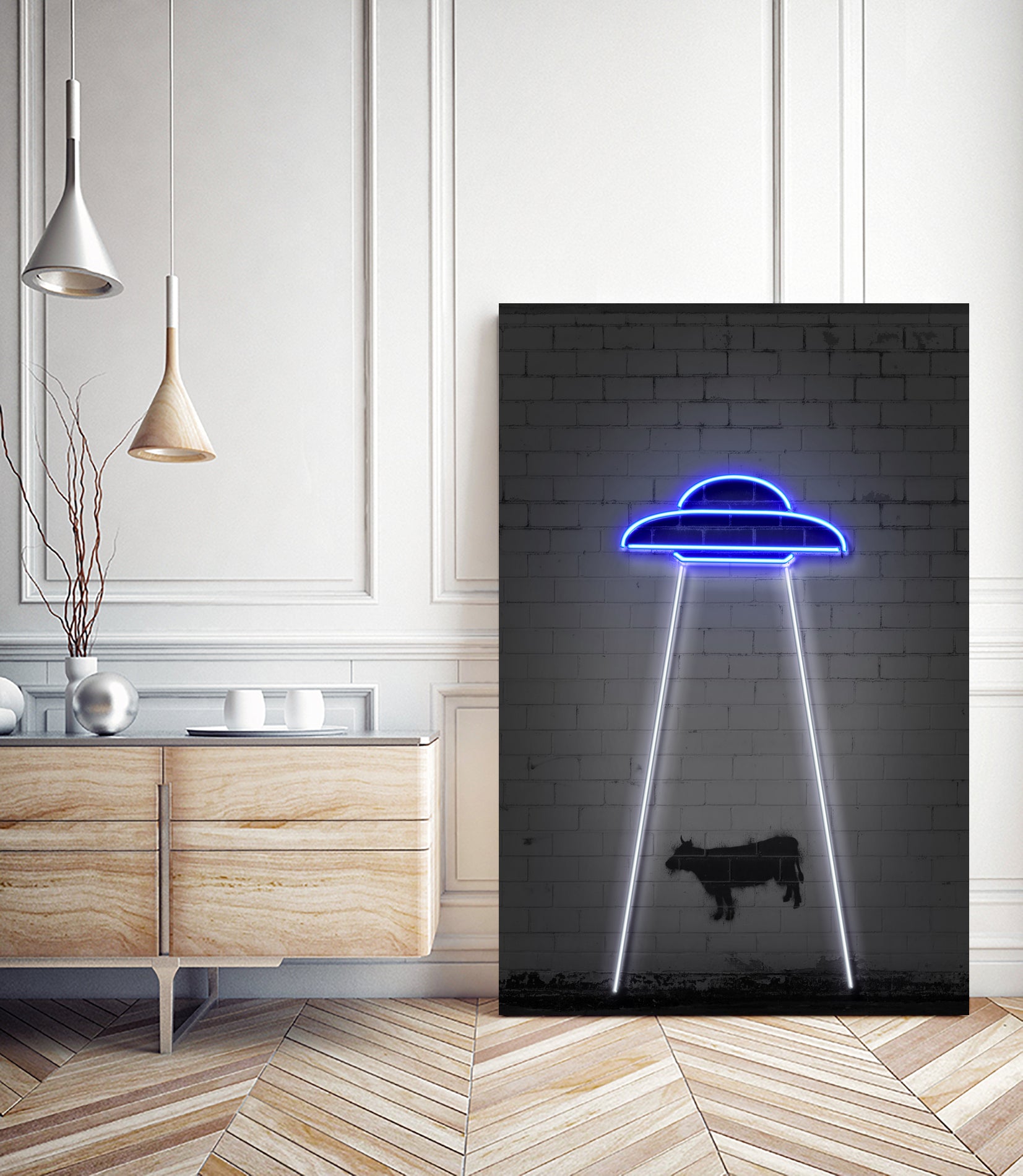UFO by Octavian Mihai Mielu on GIANT ART - blue digital drawing