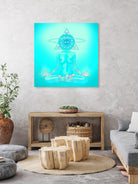 Sun Head 2 by Francois Martin Painchaud on GIANT ART - blue character design